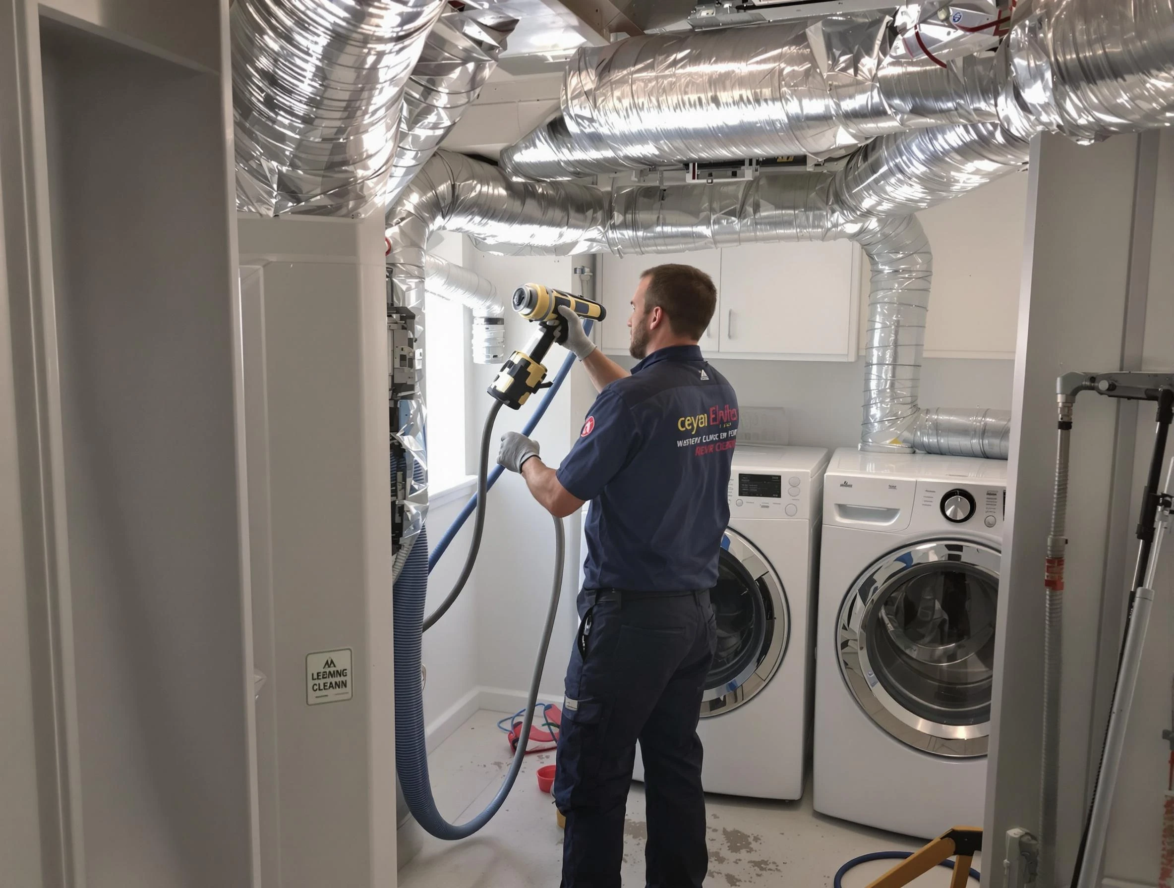 Colonial Heights Dryer Vent Cleaning specialist using advanced equipment for thorough duct cleaning in Colonial Heights